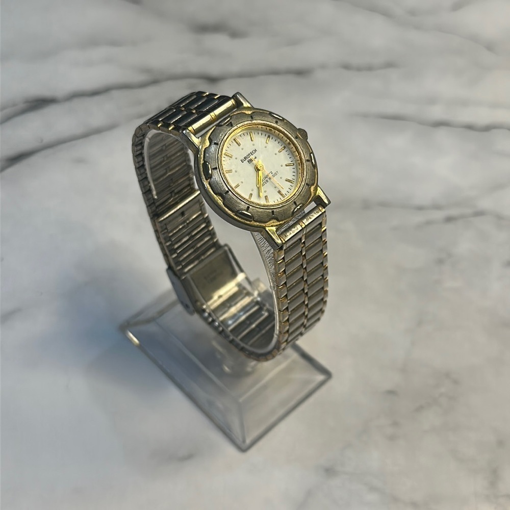 Vintage Eurotech Two Toned Classic Womens Wristwatch